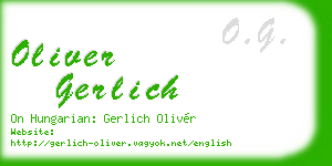 oliver gerlich business card